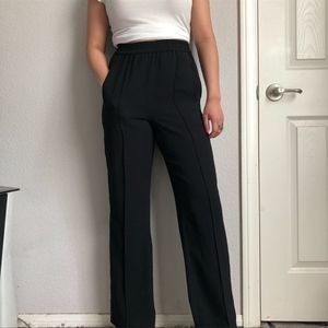 All Saints Black High-Waisted Trousers